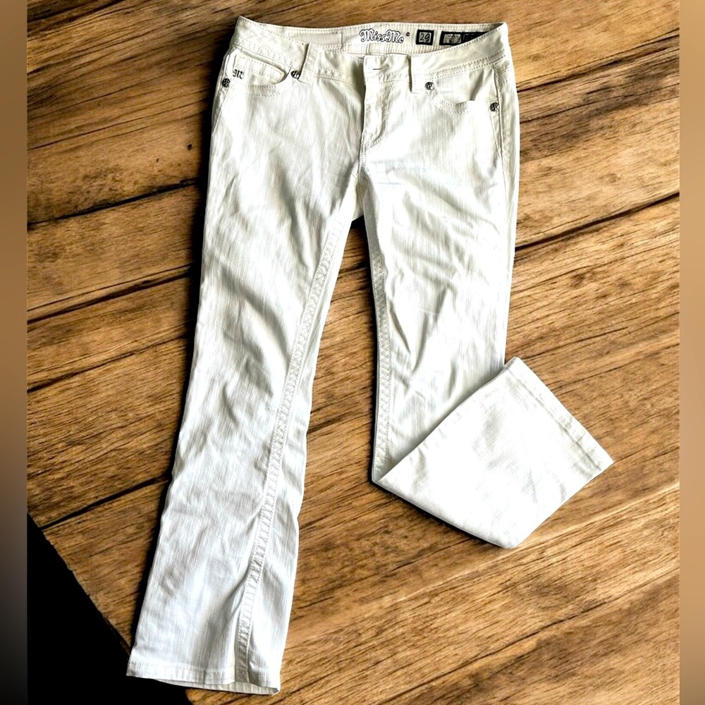 Miss me mid rise boot jeans white size 29